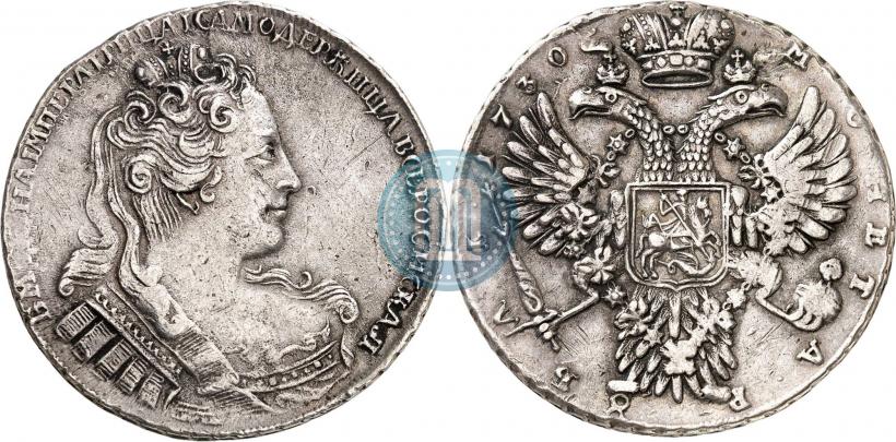 Фото 1 рубль 1730 года  