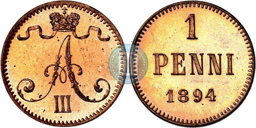 Picture 1 penni 1894 year  