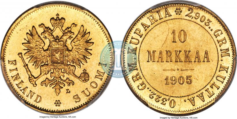 Picture 10 markkaa 1905 year L 