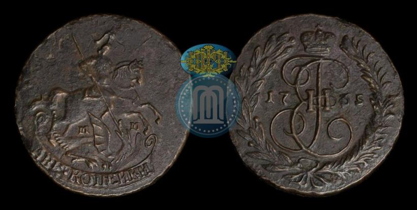 Фото 2 копейки 1765 года ММ 