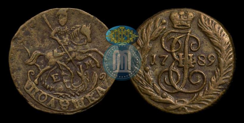 Фото Полушка 1789 года ЕМ 