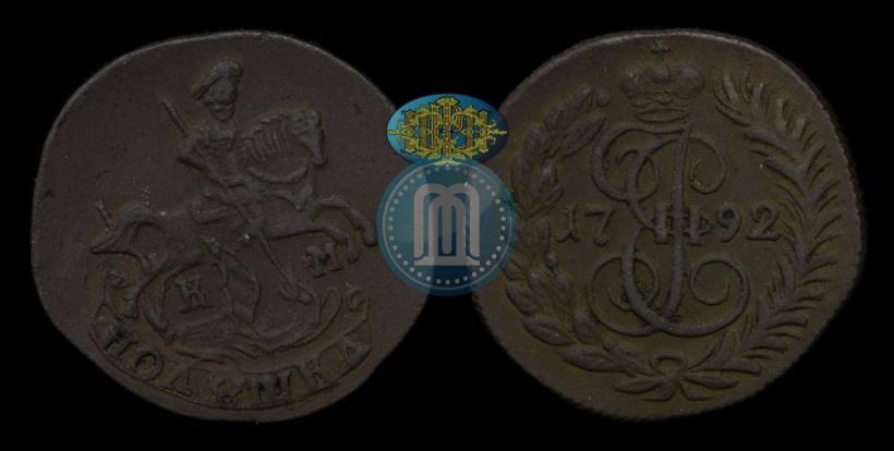 Фото Полушка 1792 года КМ 