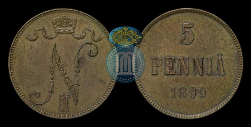 Фото 5 пенни 1899 года  