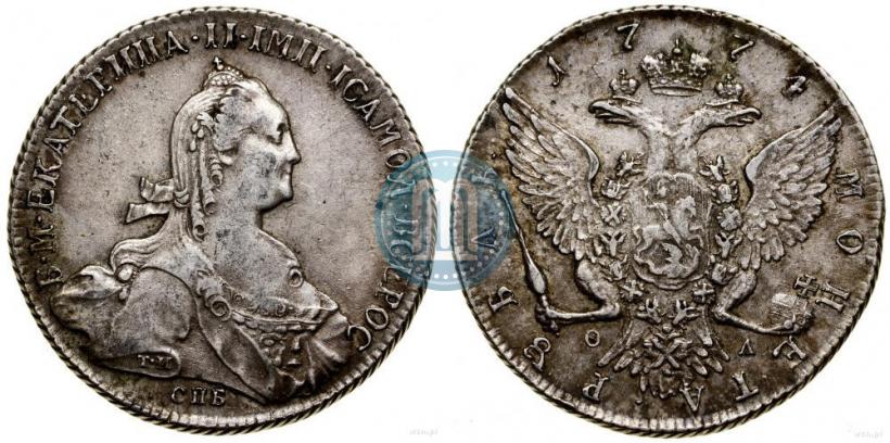Фото 1 рубль 1774 года СПБ-ФЛ 