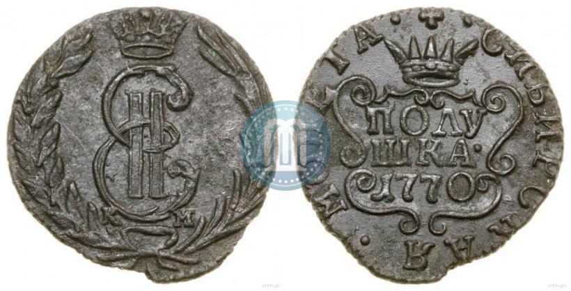 Фото Полушка 1770 года КМ 