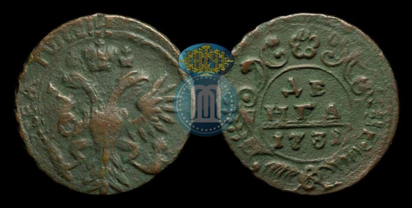 Фото Денга 1731 года  