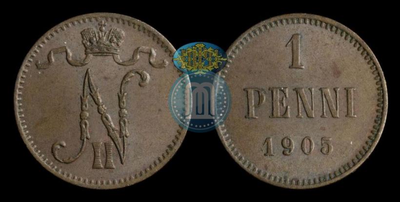 Фото 1 пенни 1905 года  