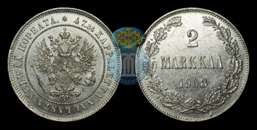 Picture 2 markkaa 1908 year L 
