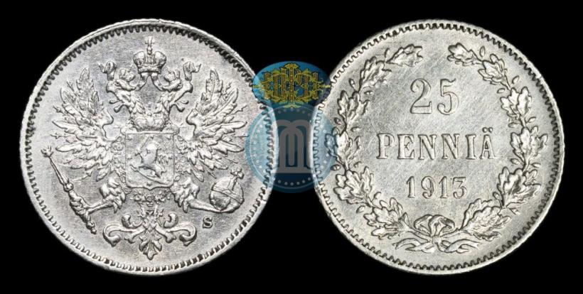 Фото 25 пенни 1913 года S 