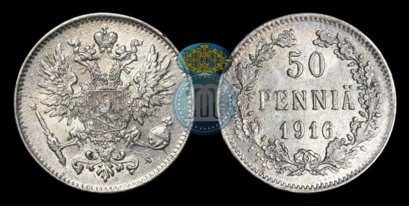 Фото 50 пенни 1916 года S 