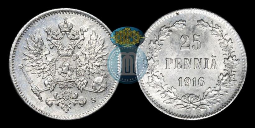 Фото 25 пенни 1916 года S 