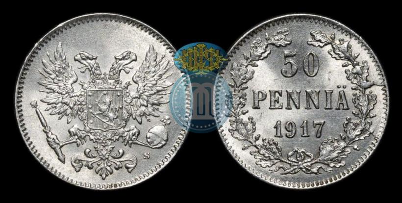 Picture 50 pennia 1917 year S 