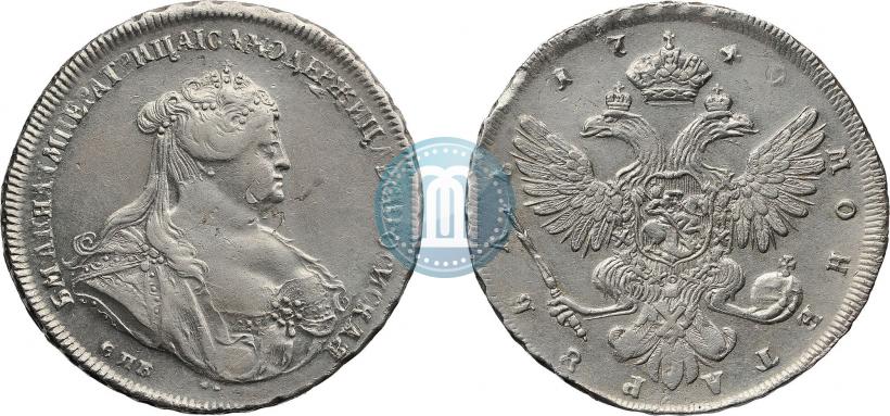 Picture 1 rouble 1740 year СПБ "Petersburg type"