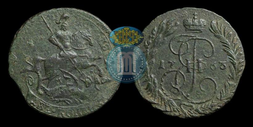 Фото 2 копейки 1763 года ММ 