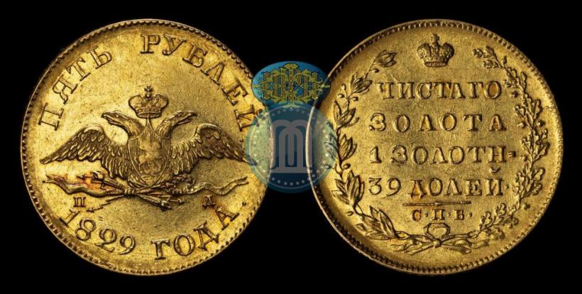 Picture 5 roubles 1829 year СПБ-ПД 