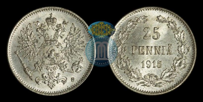 Фото 25 пенни 1915 года S 