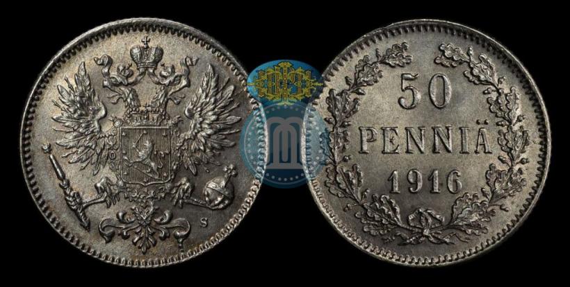 Picture 50 pennia 1916 year S 