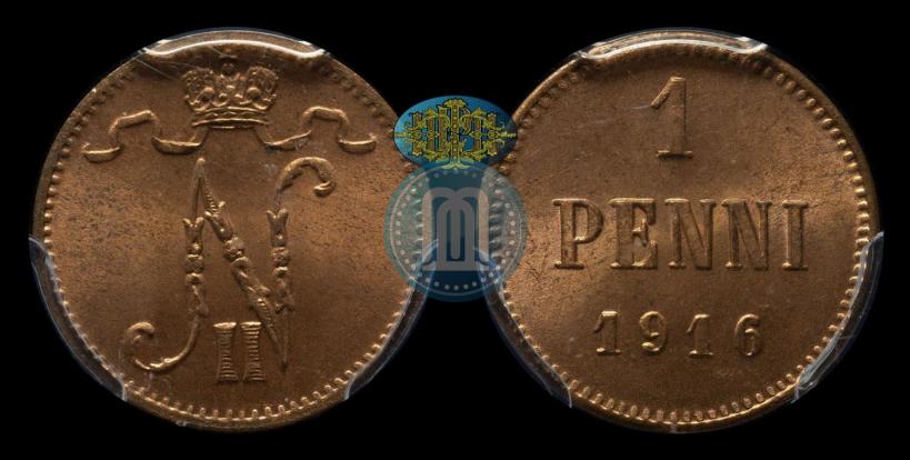 Фото 1 пенни 1916 года  