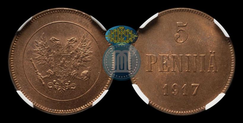 Фото 5 пенни 1917 года  