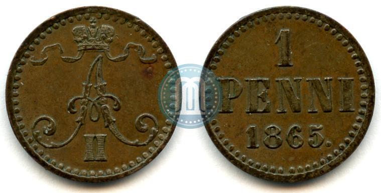 Picture 1 penni 1865 year  
