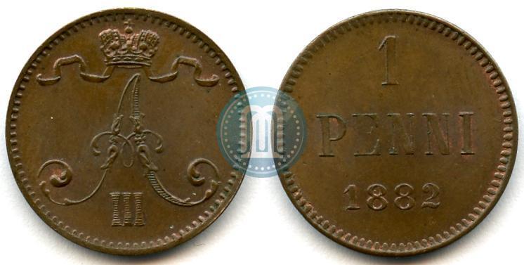 Фото 1 пенни 1882 года  