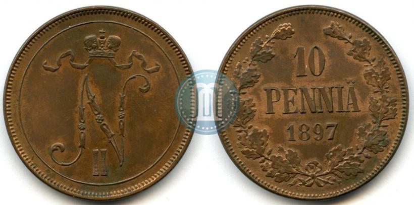 Фото 10 пенни 1897 года  