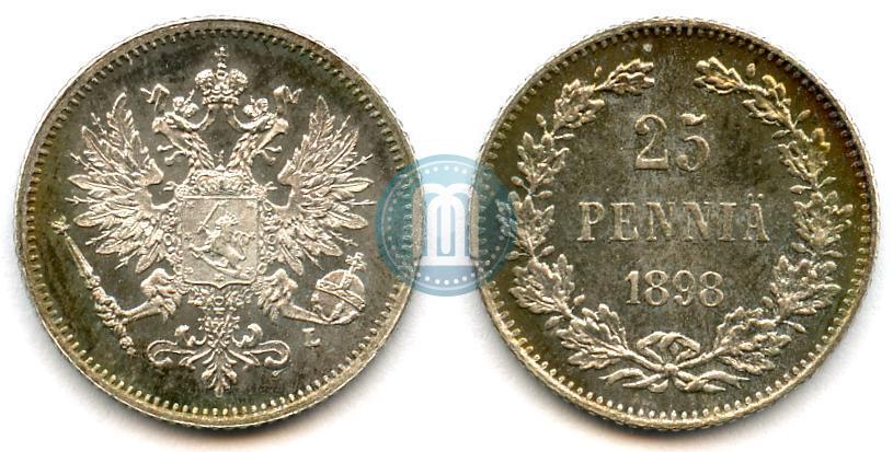 Фото 25 пенни 1898 года L 