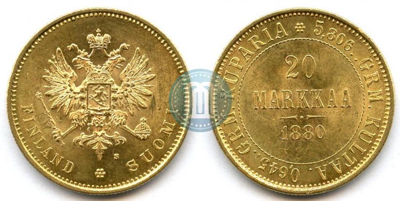 Picture 20 markkaa 1880 year S 