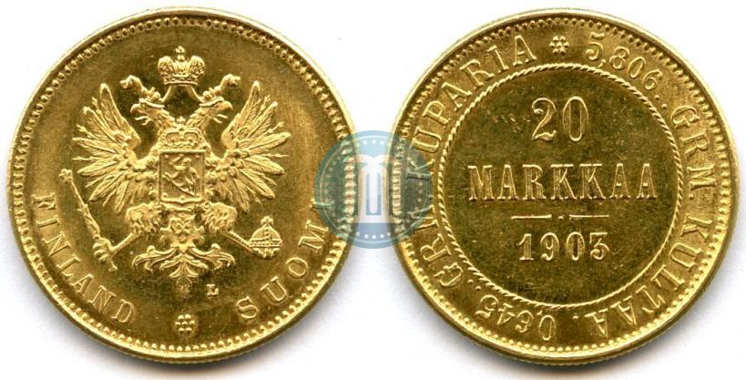 Picture 20 markkaa 1903 year L 