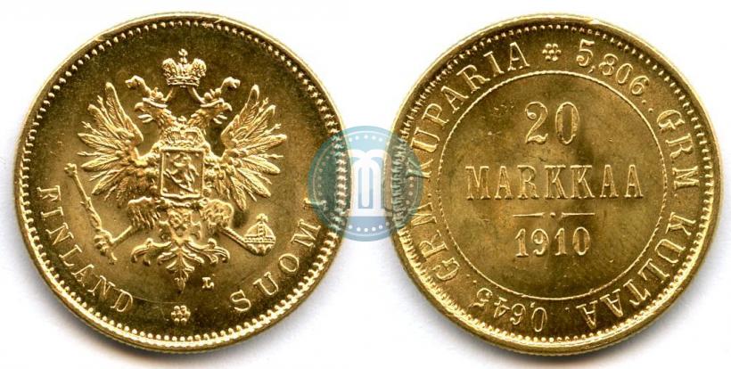 Picture 20 markkaa 1910 year L 