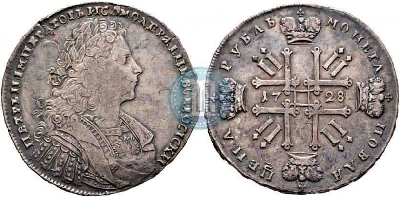 Фото 1 рубль 1728 года  "Тип 1728"