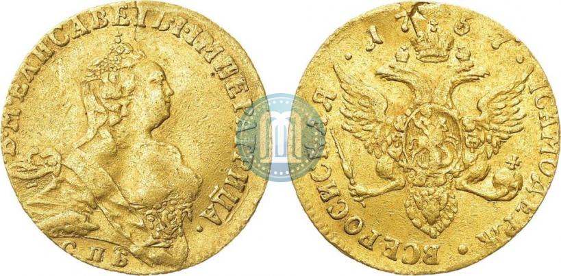 Picture 1 ducat 1757 year СПБ-Ю 