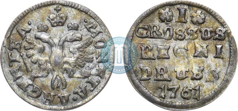 Фото 1 грош 1761 года  