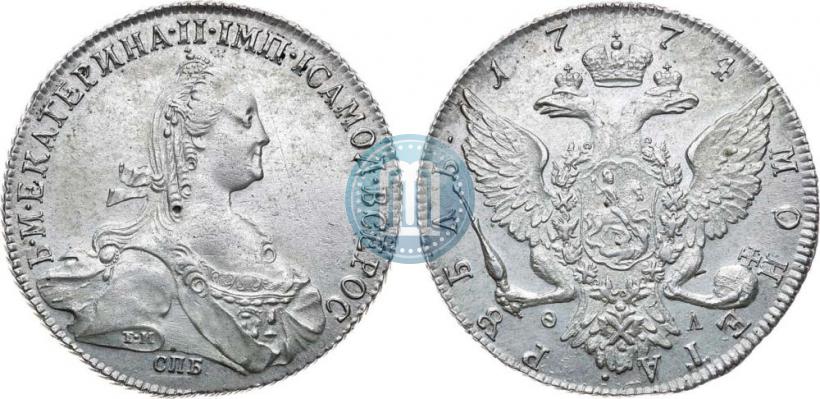 Picture 1 rouble 1774 year СПБ-ФЛ 
