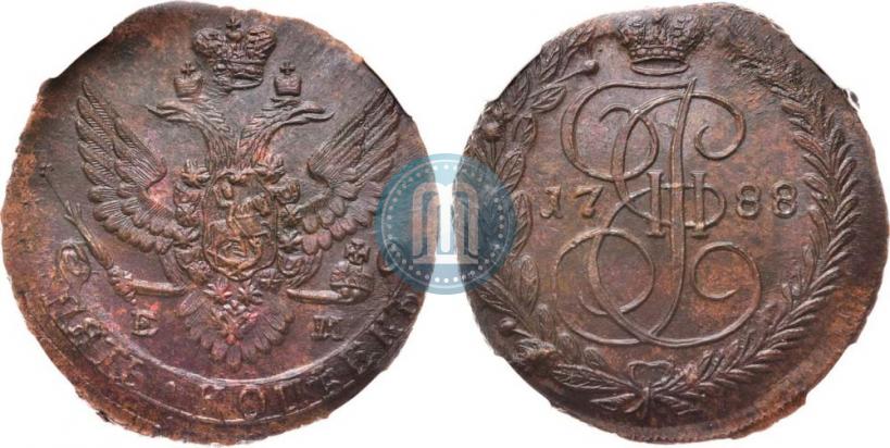 Picture 5 kopecks 1788 year ЕМ 