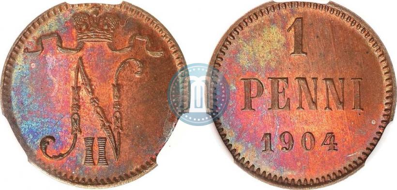 Picture 1 penni 1904 year  