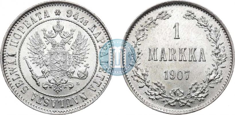 Picture 1 markka 1907 year L 