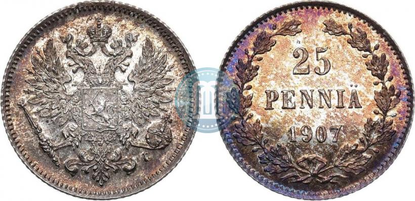 Фото 25 пенни 1907 года L 