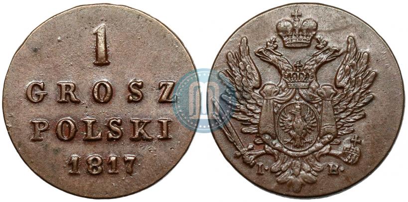 Фото 1 грош 1817 года IB 