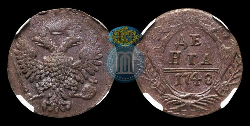 Фото Денга 1748 года  