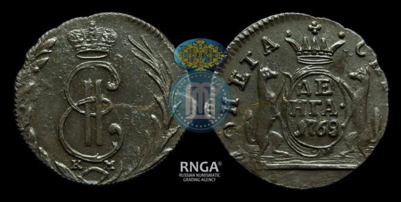 Фото Денга 1769 года КМ 
