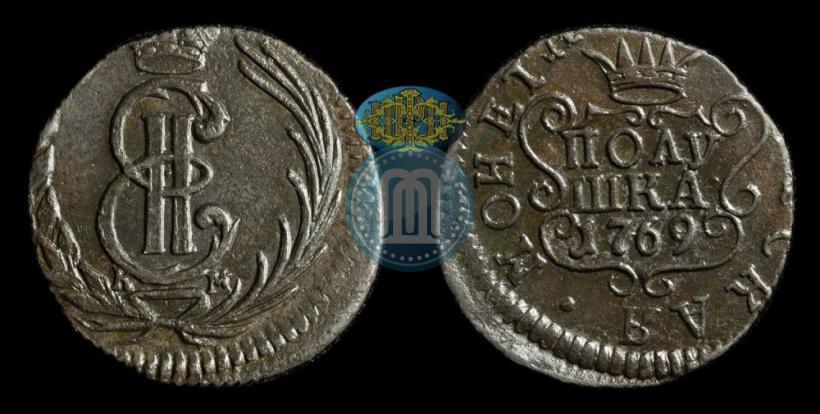 Фото Полушка 1769 года КМ 