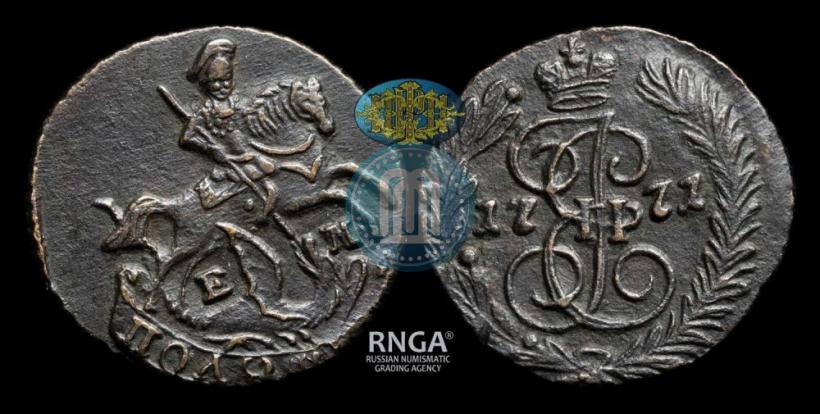 Фото Полушка 1771 года ЕМ 
