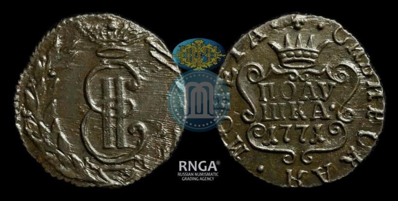 Фото Полушка 1771 года КМ 