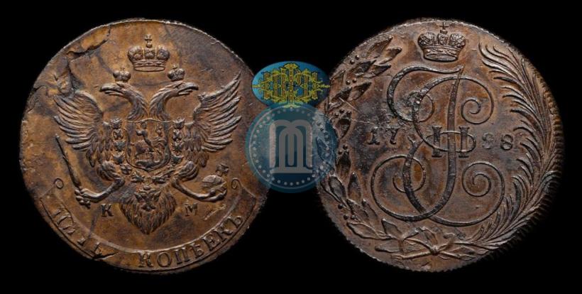Picture 5 kopecks 1788 year КМ 