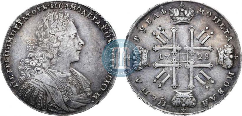 Picture 1 rouble 1728 year  "Type of 1728"