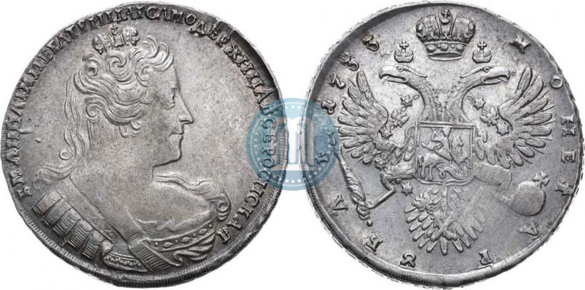 Picture 1 rouble 1733 year  
