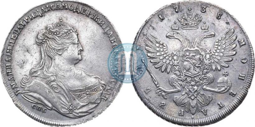 Picture 1 rouble 1738 year СПБ "Petersburg type"
