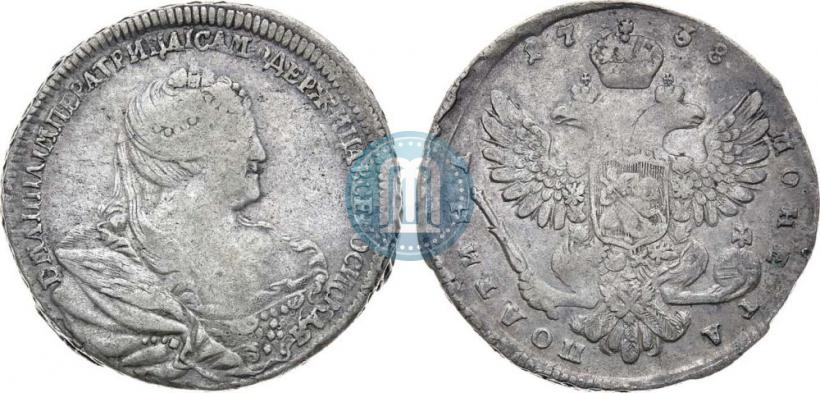 Picture Poltina 1738 year  "Moscow type"