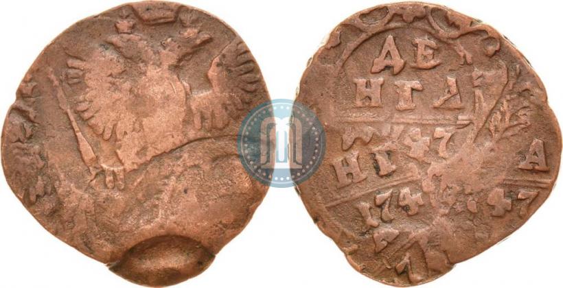 Фото Денга 1747 года  
